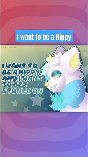 I want to be a hippy // animation meme!! happy 420 ^~^ #arttrend #animationmeme #furry #furryoc