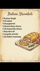 35K views · 334 reactions | Italian Stromboli Ingredients 1 lb pizza...
