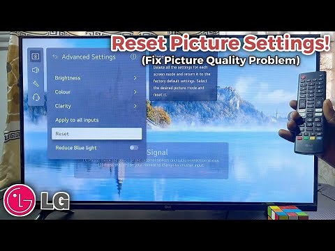 LG Smart TV: How to Reset Picture Settings (Picture Problems?)