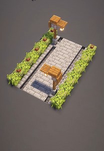 Medieval Pathway Minecraft Tutorial #minecraft #minecrafttutorial #minecraftbuilding | Traveler シ