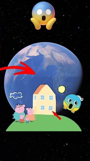😱 I Found the REAL Peppa Pig House on Google Earth! 🏠🌍#shorts #viral #youtubeshorts #ak06 #earth #yt