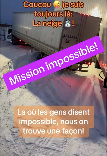 Le mot impossible ne fait pas partie de notre vocabulaire!-là #creatorsearchinsights #tow #towtiktok #towtruck #towtrucktiktok #trucklife #cejour-là