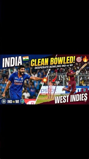 Clean Bowled! 🎯 India vs West Indies Best Wickets 2026#shorts