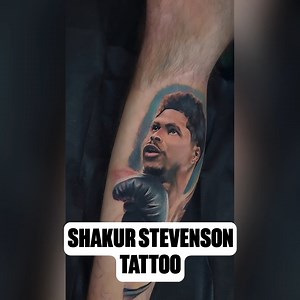 1.1K views · 12 reactions | Boxing fan gets a Shakur Stevenson tattoo from (dontediablo/IG) | Boxingego | Facebook