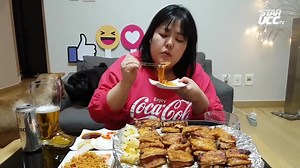 【soobin】秀彬吃鸡肉 拉面 配啤酒