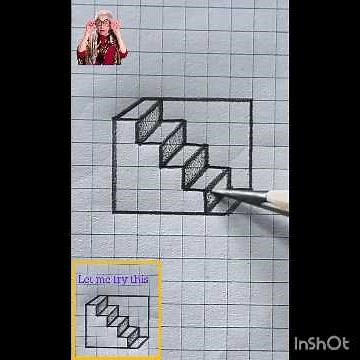 Square to Staircase | #stairs#DrawyourDreams#shading#drawing#trending