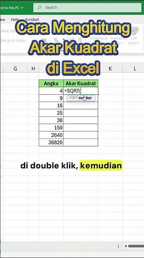 How to Calculate Square Roots in Excel #computertutorial #excel #exceltips #exceltutorial