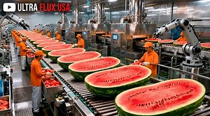 30M views · 547K reactions | Factory Exposed: Watermelon to Juice...