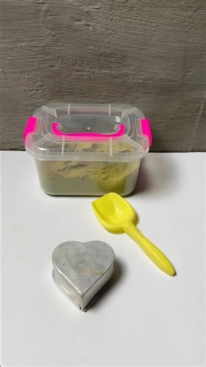 asmr cetak dan susun hati ❤️ pasir kinetik ajaib – calming sounds #shorts #viral #trending #short