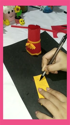 diy paper ravan #diy #craft #art #handmadecraft #craftbysanjana 😱