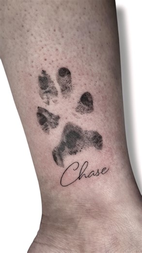Louiza Marie - Tattoo Artist on Instagram: "Paw print 🐾 Keep your furry love with your forever ❤️ #tattoo #tattoos #fineline #art #femaletattooartist"