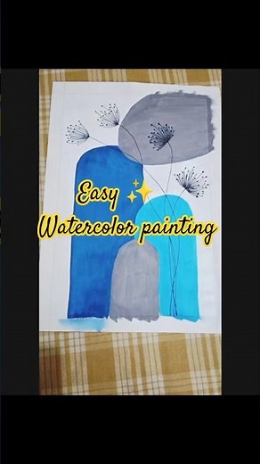 Easy & Beautiful Watercolor Painting for Beginners | Step by Step Drawing Ideas