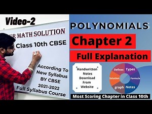 Polynomials Full Explanation | Class 10th | Your Math Solution | #cbse #class10th