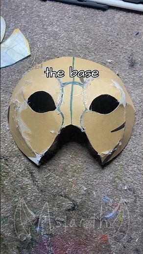 cardboard mask base tutorial :3 #mask #therian #theriangear #therianmask