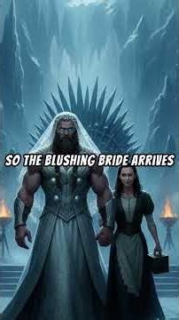 The Day Thor Became a Bride 😂👰‍♂️⚡#Thor #NorseMythology #Loki #Mjolnir #GodOfThunder #Marvel