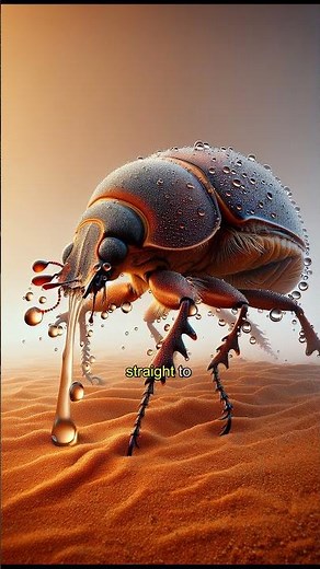 This Namib beetle drinks water straight from fog