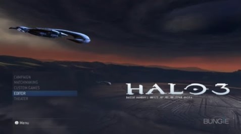Halo 3 - Unused Prototype Main Menu Beta