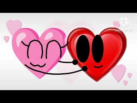 BFDI Pink Heart Hugging Brooklyn BloodPop Heart