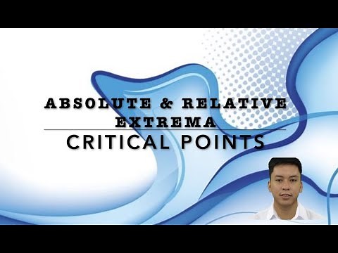 Absolute and Relative Extrema and the Critical Points
