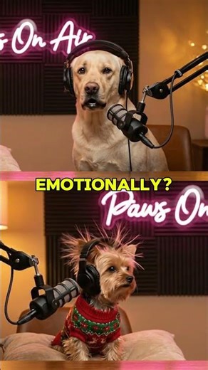 Funny Dog Podcast 😂 Yorkie Gets Electrified by a Christmas Sweater | Paws On Air #dogpodcast #yorkie