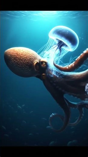 Octopus vs. alien jellyfish#DreamScreenAI