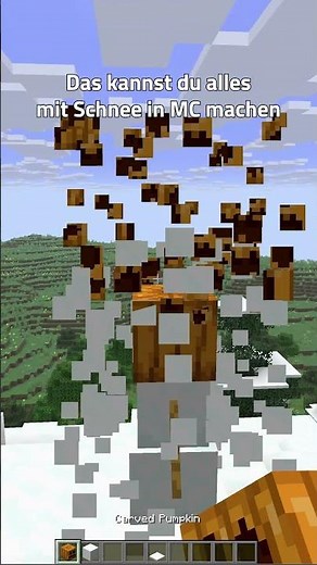 Alle verschiedenen Möglichkeiten, SCHNEE in MINECRAFT zu verwenden