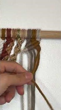 Tuto Macramé : Triple Rayure Moderne ✨ | Macrame Tutorial: Triple Stripe Design #macrame #diy