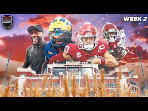 LIVE at GameDay: Michigan vs Oklahoma Preview, Predictions & Week 2 Breakdown | Countdown to GameDay