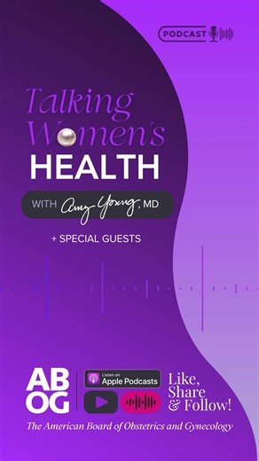 🎙️ Episode 7 of Talking Women's Health podcast is live! In this episode, host Dr. Amy Young is joined by Dr. Gabriella (Gabey) Gosman, ABOG’s Associate Executive Officer and Chief of Medical Affairs, for a dynamic conversation on the value of board certification in OB-GYN. Together, they explore why certification matters, the eligibility requirements, and what the lifelong commitment to mastery and continuing education is all about. ✅ Listen or watch the full episode now: Spotify: https://open.