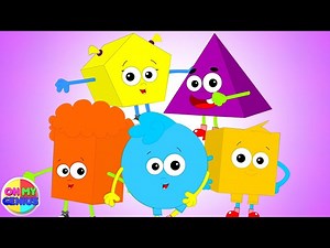 Ten Little Shapes Jumping On The Bed, Nursery Rhyme for Kids - Videos For Kids
