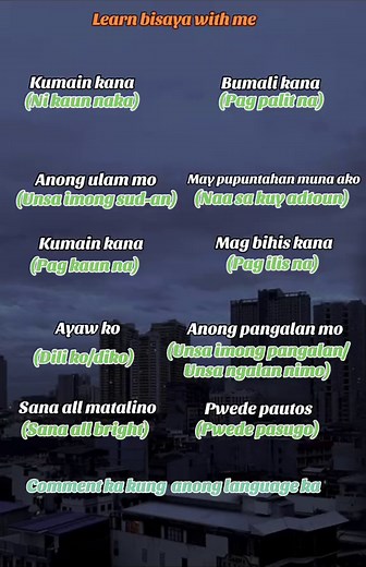 Learn Bisaya Phrases: Useful Words and Expressions for Daily Conversations