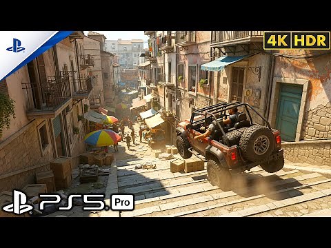 (PS5) THE BEST CHASE IN GAMING HISTORY | ULTRA Immersive Graphics Gameplay [4K60FPSHDR] Uncharted™ 4