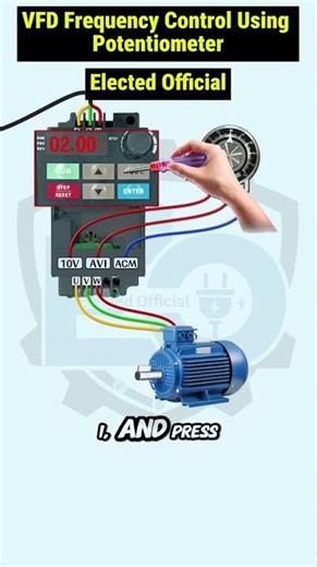 Learn how to contrel VED (Vaiable Freguency Drive) outputfrequency #youtube #vairal #industrial
