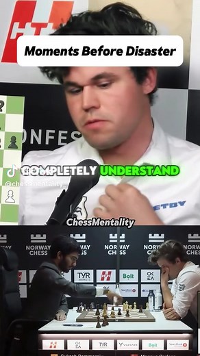 Magnus Carlsen's Intense Chess Match Highlights