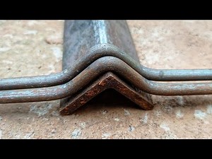 Simple ideas To Bending Round Bar With Angle iron // Awesome Tricks For Bending Metal Bar