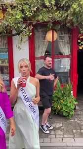 After an amazing time in Tullamore, the Roses took a morning stroll with to Birr Castle with opera and mimosas! Then it was off to a river cruise at Banagher with live music before visiting the historic Clonmacnoise and enjoying an amazing lunch at The River Cafe by Shannonbridge #Offaly #rosetour #adventure #travel #ireland #irish #tourism #style Visit Offaly Offaly County Council | Rose of Tralee International Festival