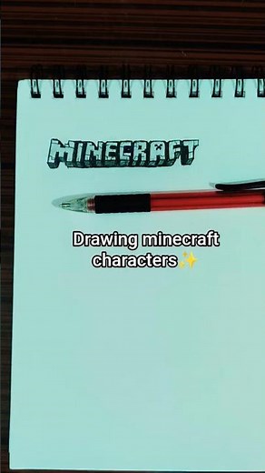 Minecraft characters drawing #trend #artshorts #edit