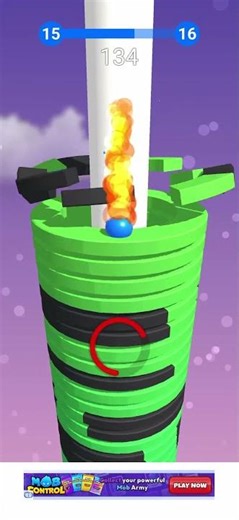 stack Ball 15-16🎉#stackball #balloon #sorts