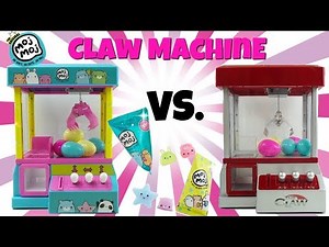 Moj Moj Claw Machine Vs. The Claw Candy Grabber Crane Toy Unboxing Moj Moj Sparkle Series Squishes