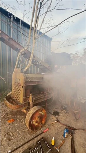 Vintage crane first Start in 35 years #reels #shorts #fyp #mrhewes￼