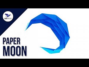 How to make a paper moon 🌙 - Origami Tutorial