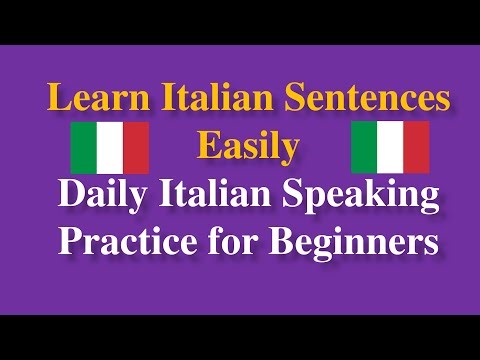 Learn Italian Sentences Easily | Daily Italian Speaking Practice for Beginners | italian language