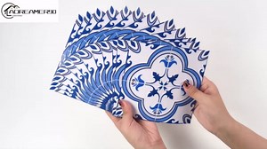 Adreamer90 Moroccan Mandala Wallpaper Tile Stickers 3.93x3.93'' Peel and Stick, Decorative Vinyl Talavera Art Wall Tile Decals for Kitchen,Bathroom,Laundry Wall Decor(24Pcs)