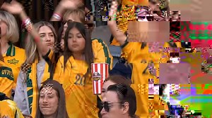 We can't get enough of Sam Kerr walking out to a 60k strong crowd with her nieces 🥹 These are the moments that make us love the CommBank Matildas 💚💛 | Paramount