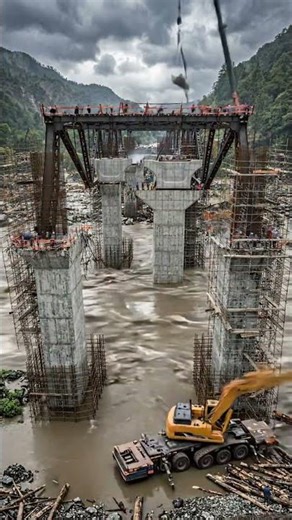 Flood Destroyed Bridge → Stronger Mega Bridge