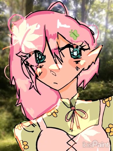 ⋆｡°✩ old speedpaint of fluttershy as a human /// ⋆｡°✩ #ibispaintx