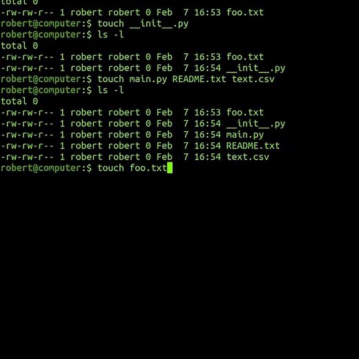 The 'touch' Command In Linux