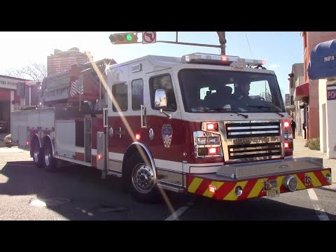 Atlantic City Fire Department Tower Ladder 1 Engine 7 And Engine 1 Responding 12-20-21