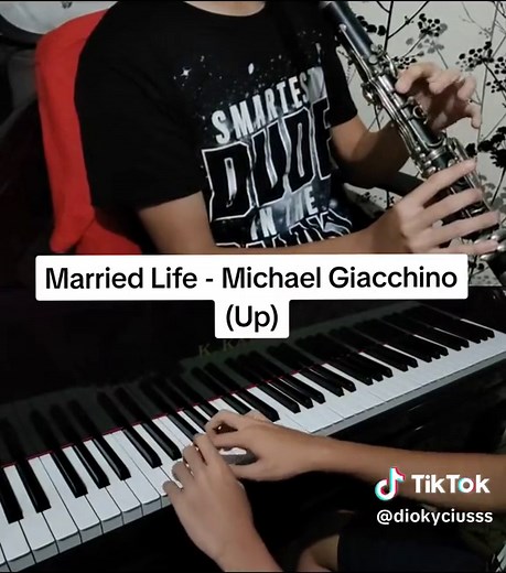 Still learning how to play clarinet duh Married Life - Michael Giacchino from