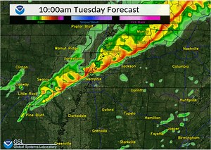 2.8K views · 36 reactions | Here's a morning update on how today's weather may evolve. The line of storms thus far has moved through ahead of schedule. Still expecting it to progress eastward throughout the day and be out of our area by the overnight hours. | US National Weather Service Memphis Tennessee | Facebook